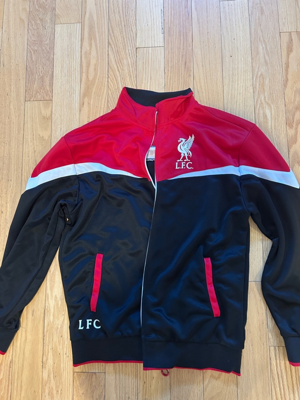 Liverpool FC Men's Red & Black Track Jacket